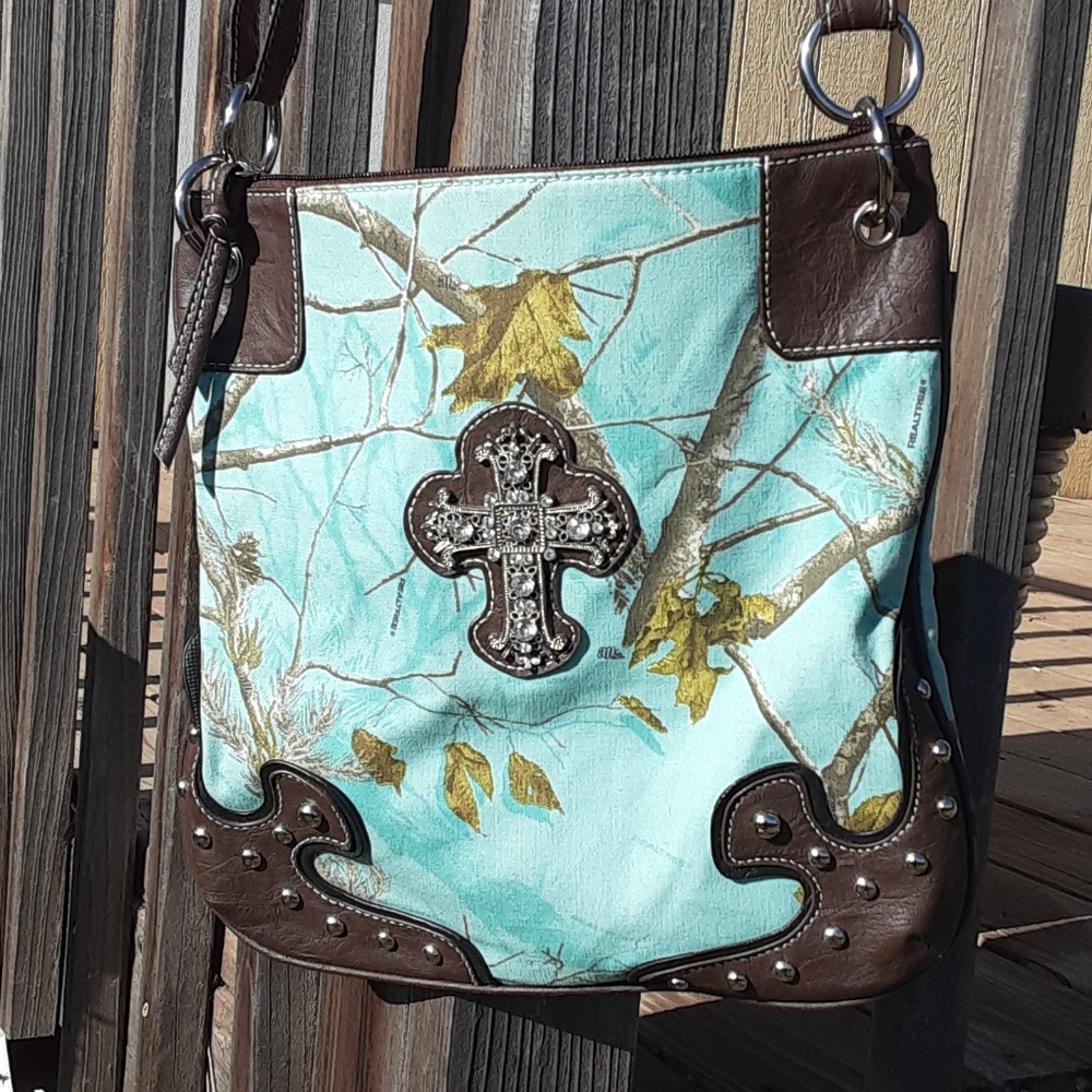 Turquoise Real Tree Purse